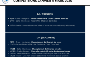 Calendrier compétitions