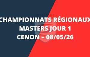 Championnats régionaux masters jour 1 – 08/05/26